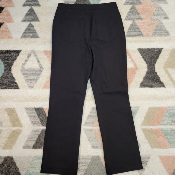 House of Harlow 1960 Stretch High Waist Straight Leg Ankle Pants Black Size 10 - Picture 6 of 8